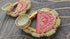 Embroidery Pink Diya Set - Accessory